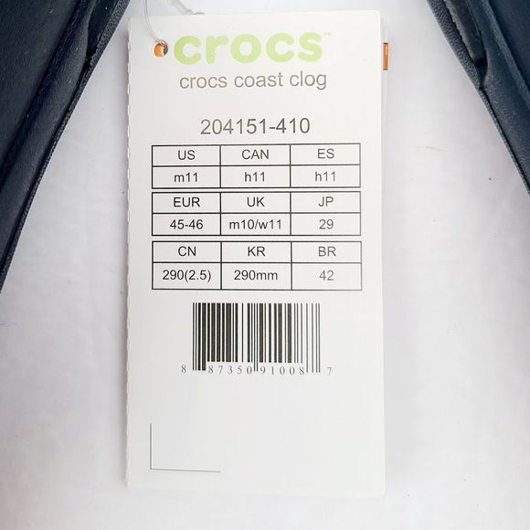 NEW Crocs Coast Clogs 204151-410 Navy Blue - Picture 7 of 7